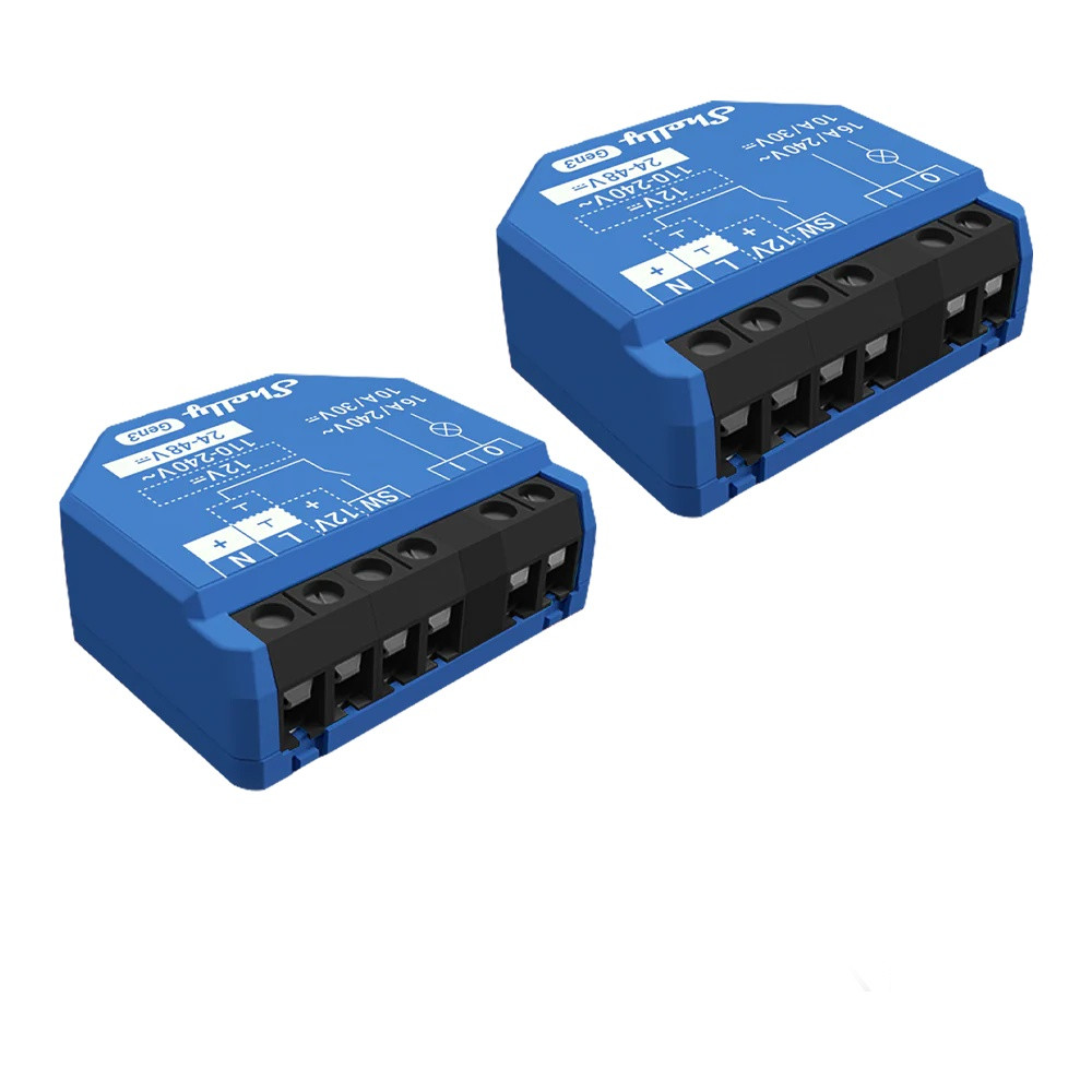 pachet de 2 relee shelly 1 gen3